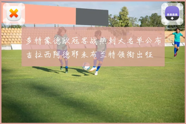 多特蒙德欧冠客战热刺大名单公布吉拉西阿德耶米布兰特领衔出征